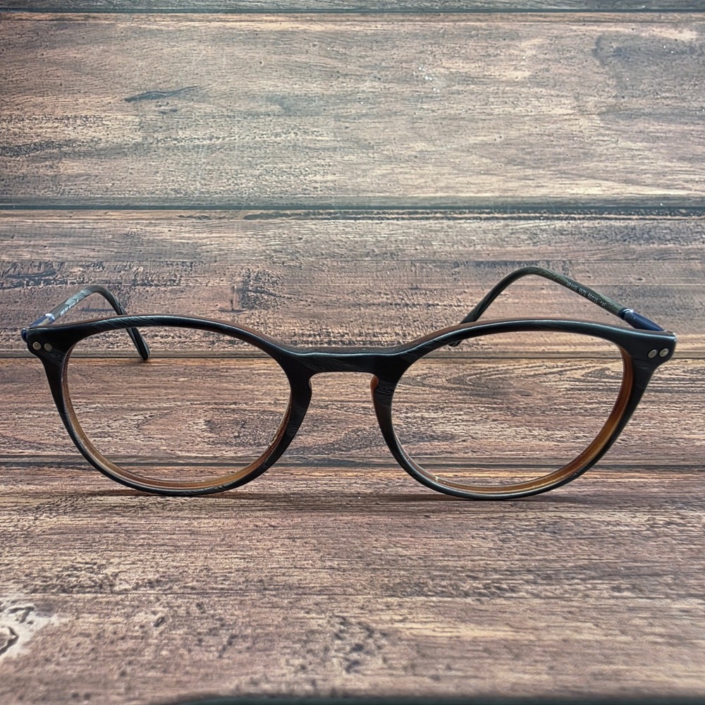 Giorgio Armani AR 7125 5570 Grey Brown Wood Grain Frames 50-20-145 Italy